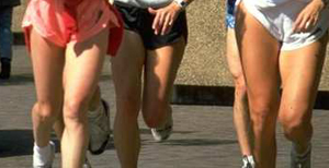 Piernas de corredores de atletismo